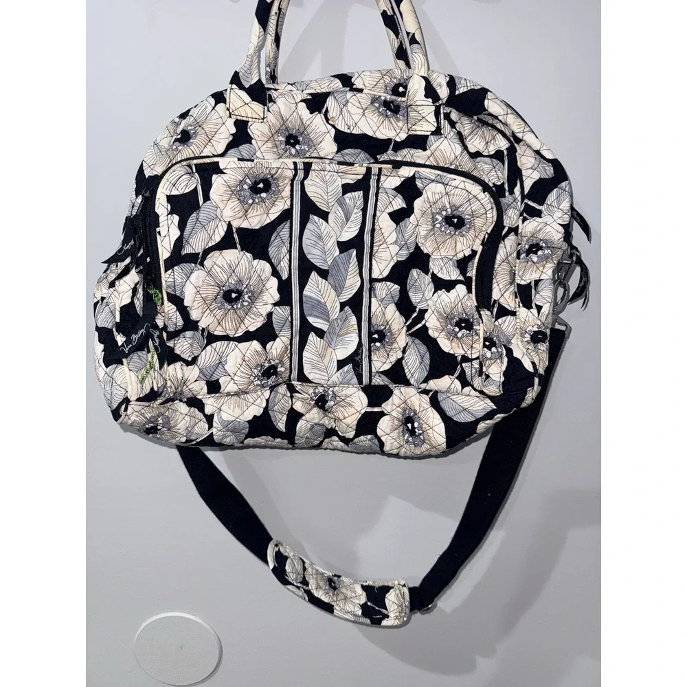 Vera Bradley Grand Traveler Weekender Bag Camelia Yellow Floral Large READ - Picture 2 of 10